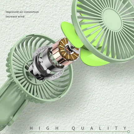 Portable Folding Neck Fan For Hands Free Cooling Lightweight