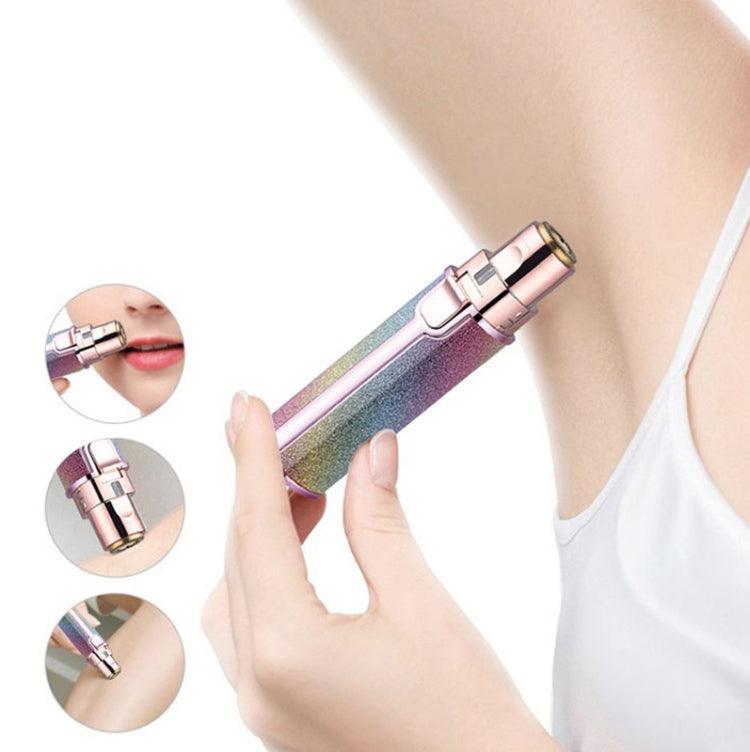 Multifunctional Electric Lady Shaver and Eyebrow Trimmer - Portable USB Rechargeable Hair Removal Device