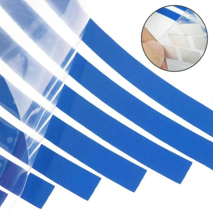 Motorcycle Rim Stickers For 18 Inch Wheels Reflective Decals - blue reflective PVC 0.8cm strips for improved night visibility on motorcycle rims