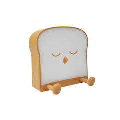 LED Toast Bread Night Light with Phone Holder for Kids - Adjustable Sleep Timer and Dimming Feature