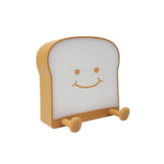 LED Toast Bread Night Light with Phone Holder for Kids - Adjustable Sleep Timer and Dimming Feature