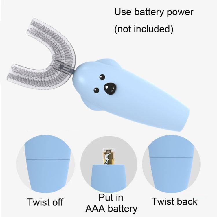 Kids' U-Shaped Ultrasonic Electric Toothbrush with Disinfection and Drying Features