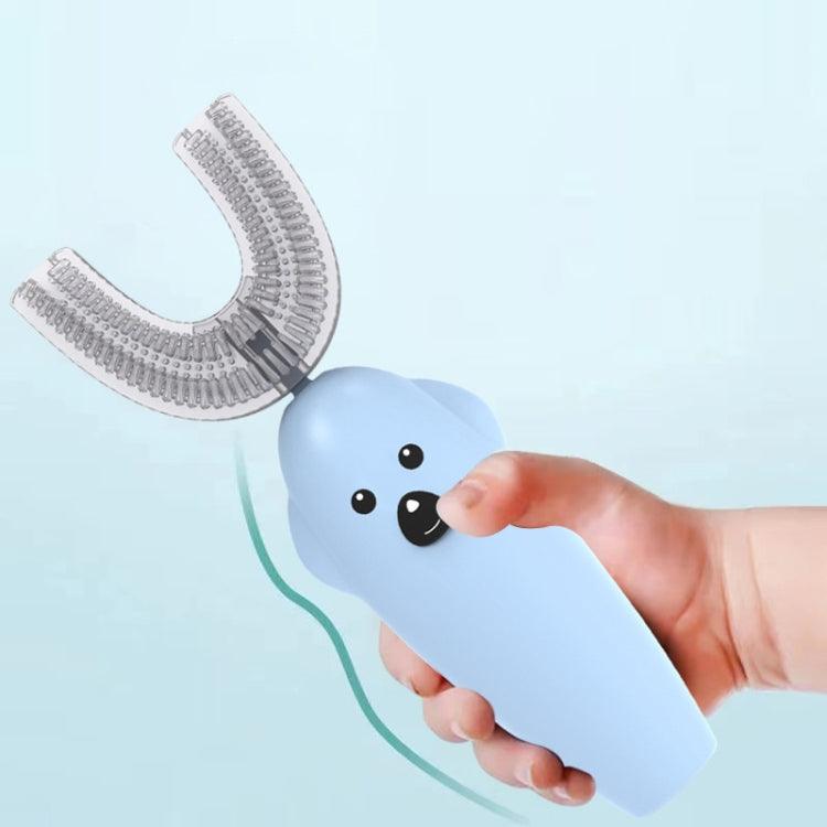 Kids' U-Shaped Ultrasonic Electric Toothbrush with Disinfection and Drying Features