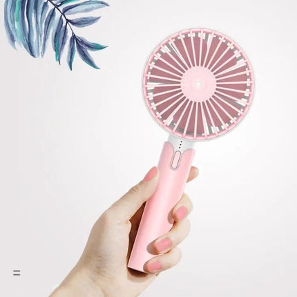 Portable Handheld Mini Fan Rechargeable Silent USB With 720 Degree Rotation