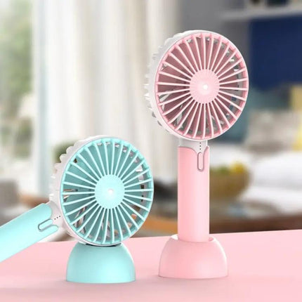 Portable Handheld Mini Fan Rechargeable Silent USB With 720 Degree Rotation