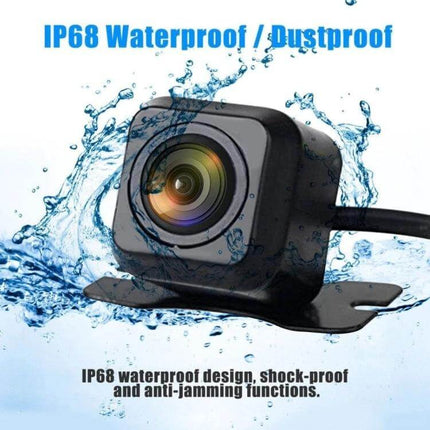 Car Rear View Camera with Night Vision and Wide Angle Lens — waterproof IP68, 170° wide-angle lens for clear night reversing and parking assistance