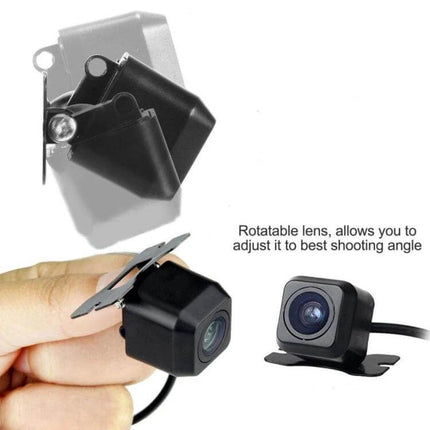 Car Rear View Camera with Night Vision and Wide Angle Lens — compact rotatable 170° waterproof backup camera for safer low-light reversing (IP67)