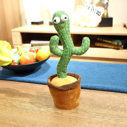 Adorable Plush Dancing Cactus Toy for Children's Daily Playtime - soft interactive dancing cactus plush in a pot for kids' playtime