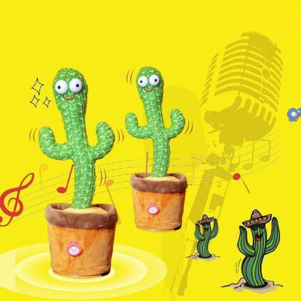 Adorable Plush Dancing Cactus Toy for Children's Daily Playtime - soft interactive dancing cactus plush in pot for kids