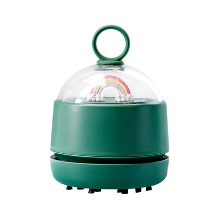 Mini Handheld Wireless Vacuum Cleaner for Desktops and Tables, Multiple Colors - compact green desktop cleaner with dome and rainbow design