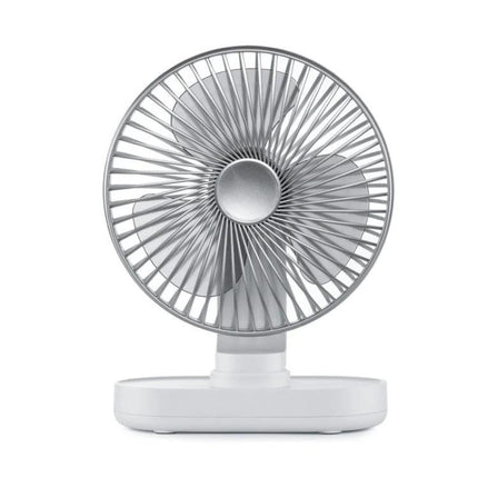 Quiet Automatic Shaking Desktop Fan for Home and Office Use - compact white desk fan with adjustable angle and quiet oscillation for home office comfort