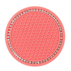 Watermelon Red and White Diamonds