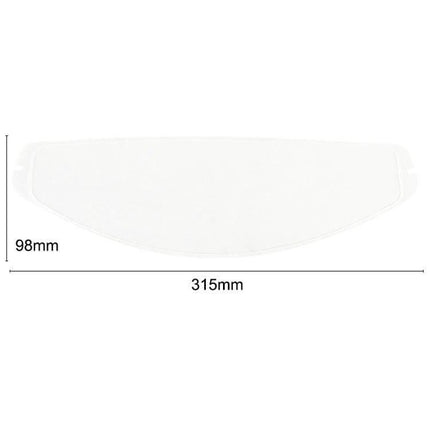 Clear Riding Anti Fog Film Lens Sticker For K1 K3Sv K5 Studded Helmet 31.5x9.8cm - clear anti-fog visor film, 315x98mm, durable easy-install