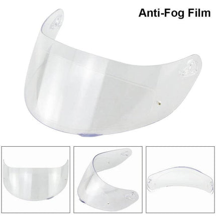 Clear Riding Anti Fog Film Lens Sticker For K1 K3Sv K5 Studded Helmet 31.5x9.8cm - transparent anti-fog visor film for K1 K3Sv K5 helmets, durable easy-install