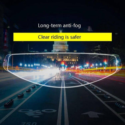 Clear Riding Anti Fog Film Lens Sticker For K1 K3Sv K5 Studded Helmet 31.5x9.8cm - long-term anti-fog clear riding visor film for safer night riding