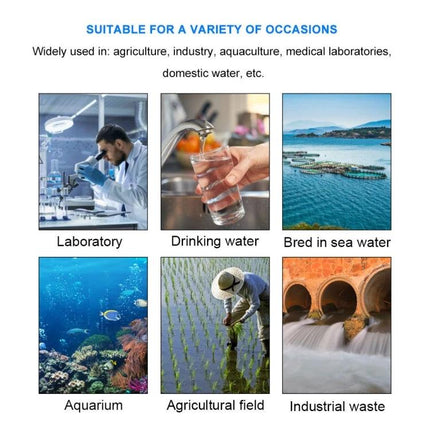 Portable Dissolved Oxygen Meter for Aquaculture Water Testing measuring dissolved oxygen in ponds, tanks, labs and drinking water