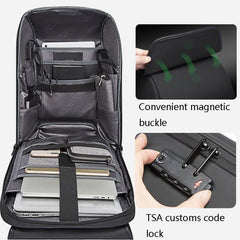 Versatile Waterproof Anti-Theft Backpack for Men - BANGE Large Capacity Computer Bag