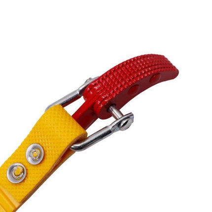12 Inch Universal Water Purifier Belt Wrench For Home Maintenance carbon steel belt wrench with red textured jaw and yellow handle