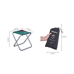 Taburete plegable grande portátil para actividades al aire libre de acampada y pesca