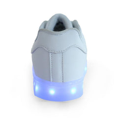 Zapatos LED de caña baja para niños con luces recargables por USB