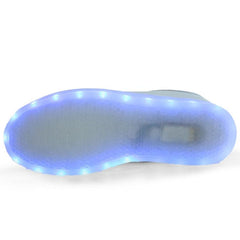 Zapatos LED de caña baja para niños con luces recargables por USB