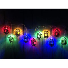 Elegant Ramadan Iron Art LED String Lights for Eid Al-Fitr Celebration