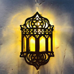 Elegant Ramadan Iron Art LED String Lights for Eid Al-Fitr Celebration