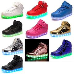 Rechargeable LED Light-Up Sports Sneakers for Kids, Series 1