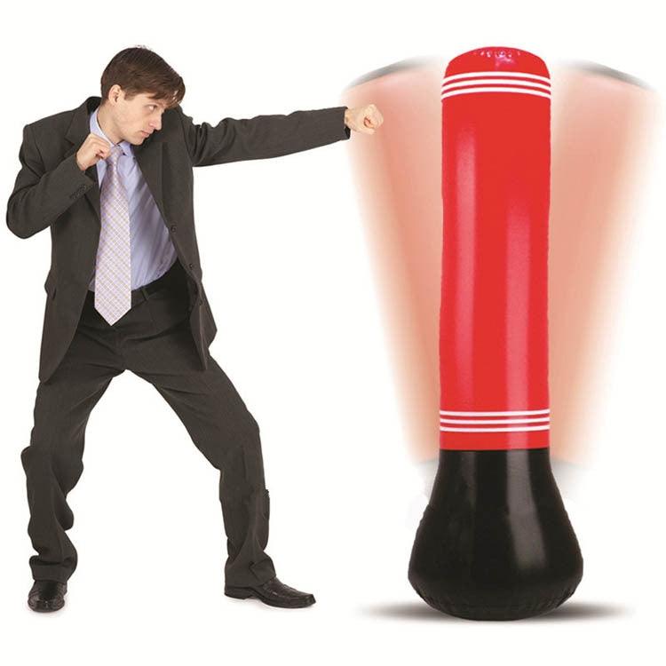 Inflatable PVC Punching Bag for Adults and Kids - 1.5m Tumbler Boxing Column