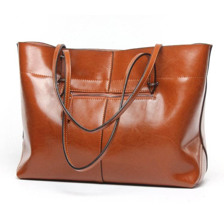 L4002 Trendy Casual Tote Bag for Women Retro Brown Blue