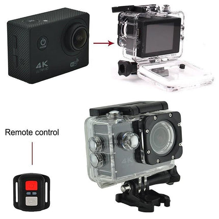 Waterproof Action Camera for Outdoor Sports and Diving Activities