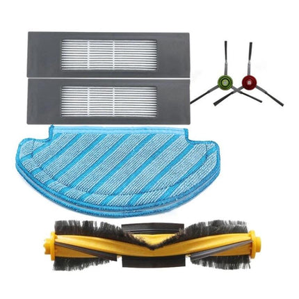 Replacement Accessories for Ecovacs Deebot T8 AIVI Robot Vacuum - filter, mop pad, side brushes and main brush set