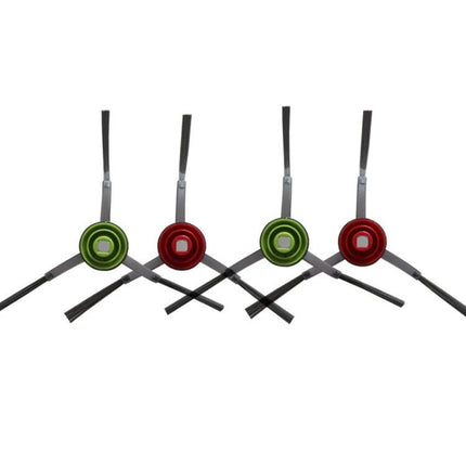 Replacement Accessories for Ecovacs Deebot T8 AIVI Robot Vacuum - set of four side brushes with red and green caps for easy replacement