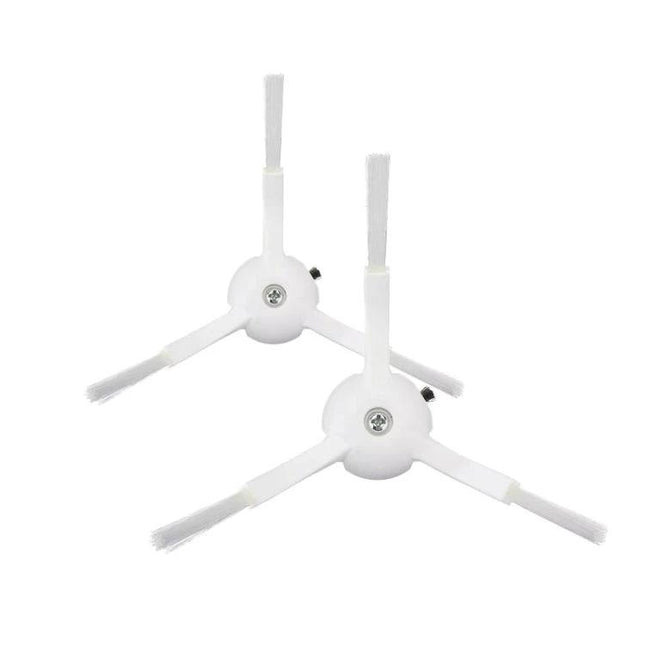 Essential Replacement Parts for Xiaomi Mijia Sweeping Robot - pair of white three-arm side brushes for maintenance and cleaning
