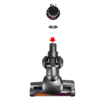 Dyson Compatible Electric Brush Head for Home Floor Cleaning - replacement motorized head for V6 DC44 45 58 59 61 62 74, ideal for small kitchens and bathrooms