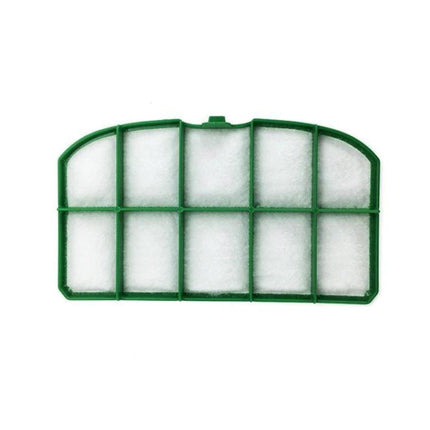 Vorwerk Vacuum Cleaner Replacement Bags and Filters Set - single green-framed white filter for VK2002, reusable HEPA-style replacement