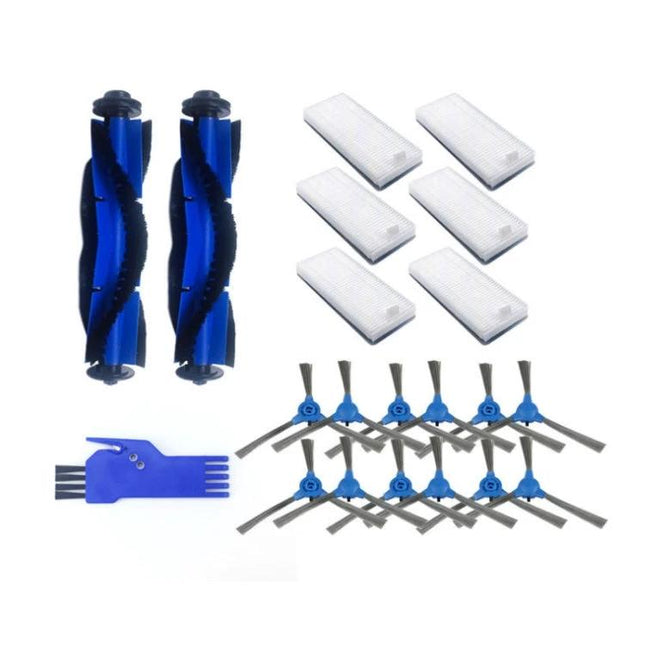 Replacement Parts Kit for Eufy RoboVac 11S, 30, 30C, 15C, 12, 35C – brushes, filters, side brushes and cleaning tool