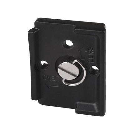Quick Release Plates for Attaching Cameras to Manfrotto Tripods – black aluminum camera quick release plate for secure mounting and fast swaps