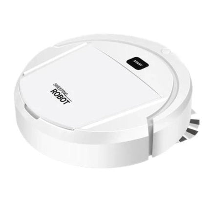 Automatic Black Sweeping Robot for Household Cleaning — compact black robotic vacuum for hard floors, obstacle‑avoiding, covers up to 120 sqm