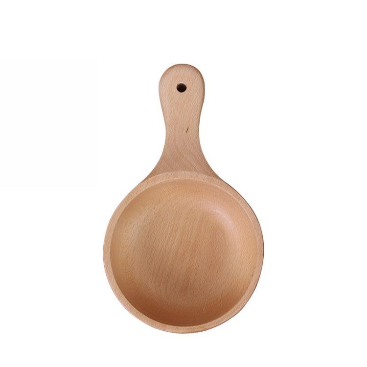 Wooden Handle Bowl for Instant Noodles, Salads, and Kimchi - Eco-Friendly Beech Design