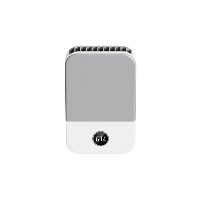Portable Hanging Neck Fan For Hands Free Cooling White