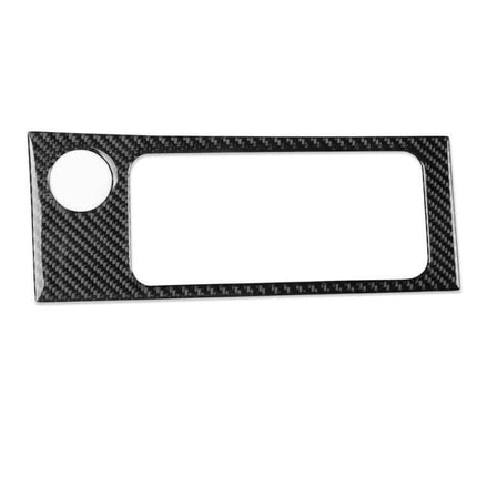 Cup Holder Trim Sticker for 2017-2021 Skoda Octavia Left or Right Hand Drive - real carbon fiber cup holder trim sticker, self-adhesive