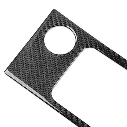 Cup Holder Trim Sticker for 2017-2021 Skoda Octavia Left or Right Hand Drive - real carbon fiber cup holder trim piece
