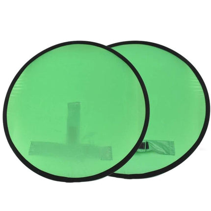 Folding Green Screen Backdrop for Photography and Video Use - 190 Oxford cloth collapsible round green screen, folds to 30/40/50cm for home ID photos and broadcasts