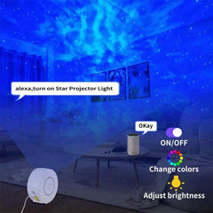 SK20 Smart Starry Sky Projector Lamp with APP Control and LED Lighting