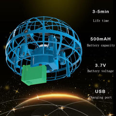 Avion télécommandé à quatre axes avec boule suspendue et induction pour enfants