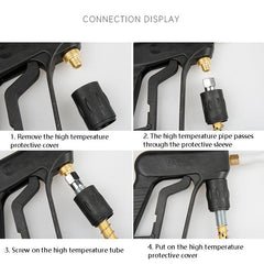 High-Performance Steam Cleaning System with High-Temperature Cylindrical Nozzle