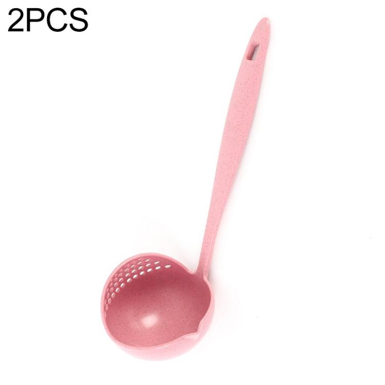 Eco-Friendly Wheat Straw Dual-Use Soup Spoon and Colander for Hot Pot