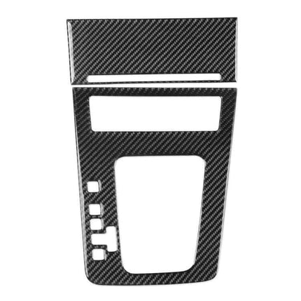 Skoda Octavia Gear Shift Panel Trim Sticker for Left Hand Drive - genuine carbon fiber self-adhesive interior accent (2017-2021)