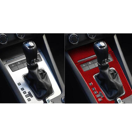 Skoda Octavia Gear Shift Panel Trim Sticker for Left Hand Drive carbon fiber replacement for 2017-2021 LHD interior, self-adhesive